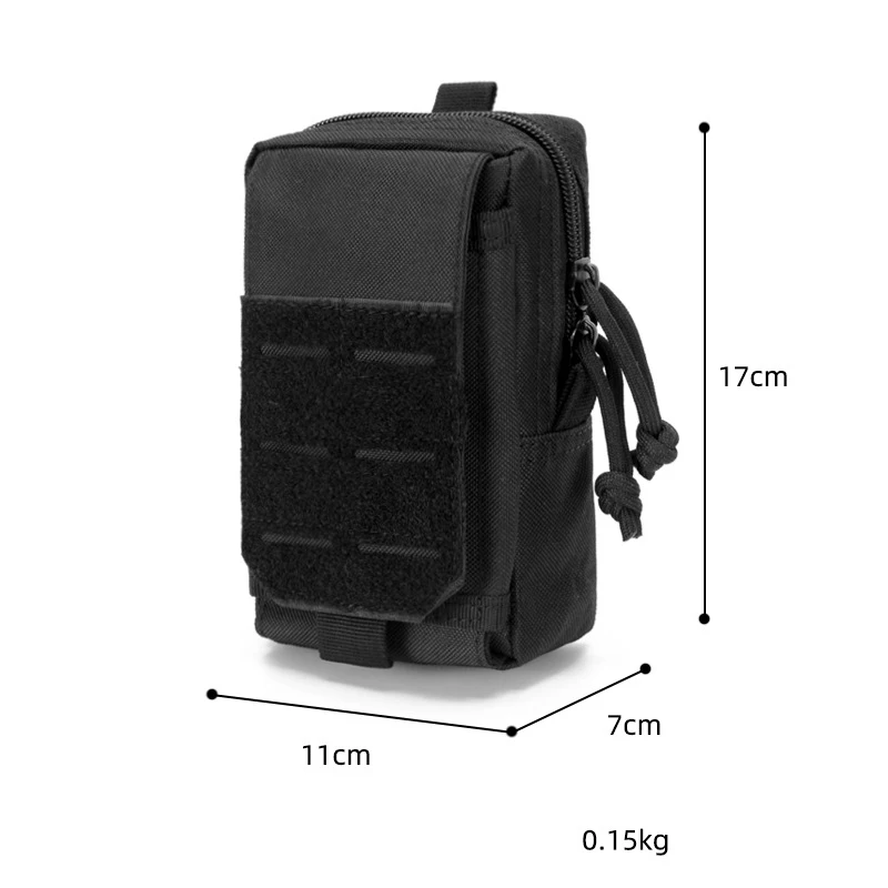 Bolsillo hombres cinturón especial impermeable corriendo teléfono móvil bolsa Molle Edc Kit de supervivencia cartera mochila - imagen 2