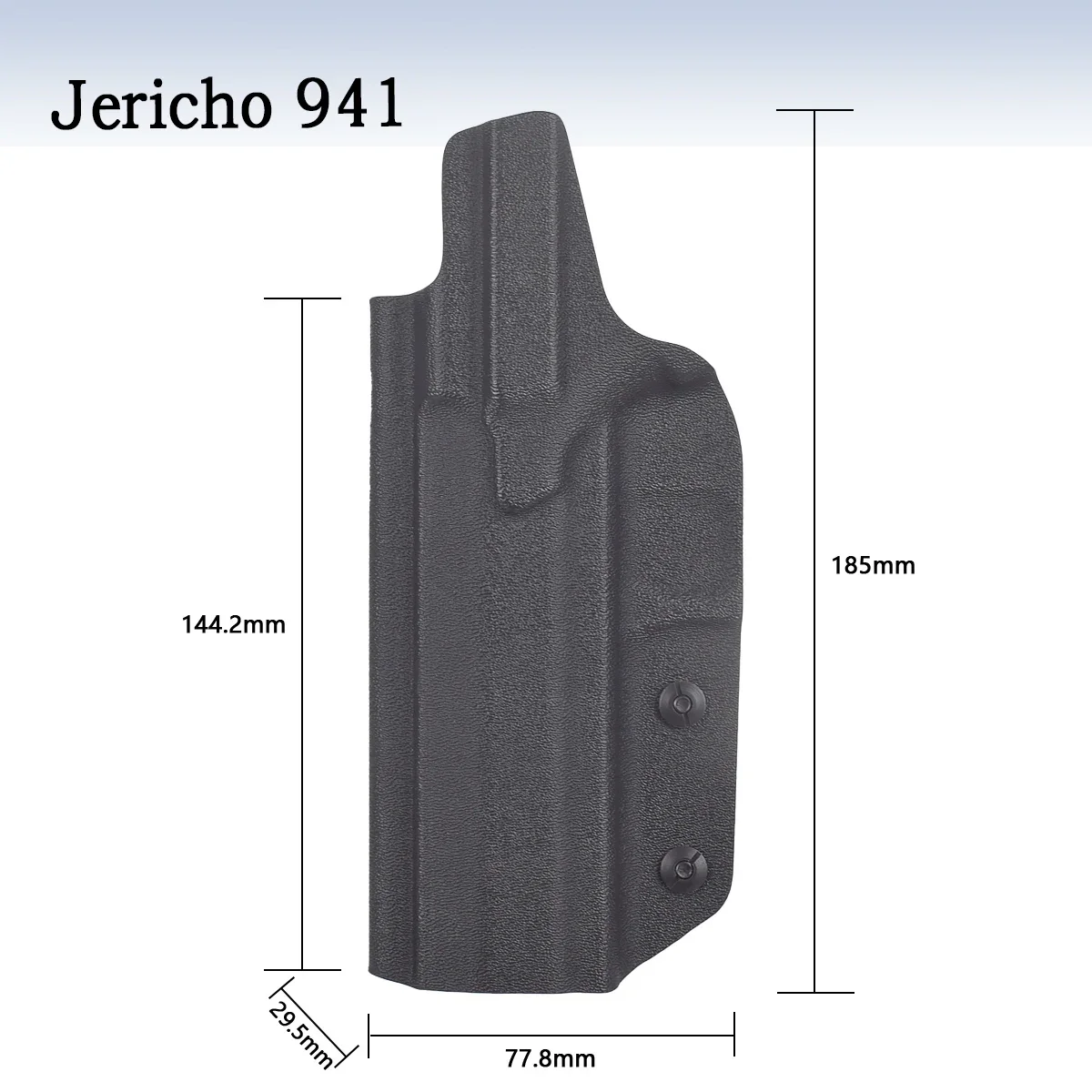 Vista de la funda Kydex para porte interior