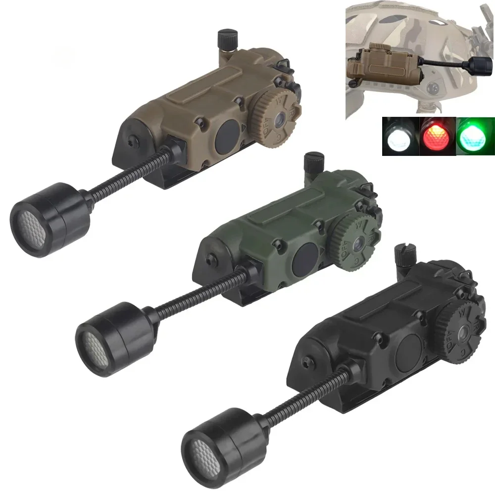 Lámpara táctica rápida para casco Mich, luz estroboscópica roja/verde/azul/blanca/IR, linterna LED Militar, cabeza IFF, luz auxiliar de caza - imagen 2