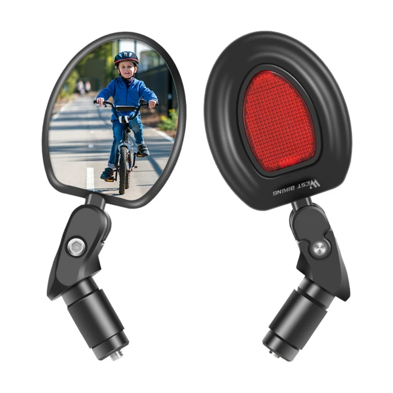 Espejo retrovisor para ciclismo, espejo retrovisor plegable para bicicleta de montaña y carretera, espejo retrovisor anticollectante con hoja reflectante - imagen 2