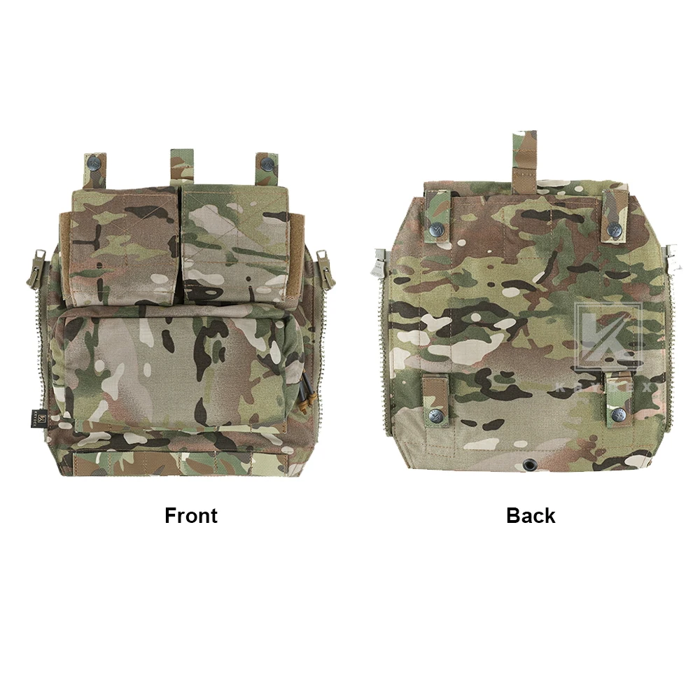 KRYDEX-bolsa táctica con cremallera, portador de placa, mochila, bolsa para CPC NCPC AVS JPC2.0, accesorios para chaleco Airsoft de caza - imagen 2