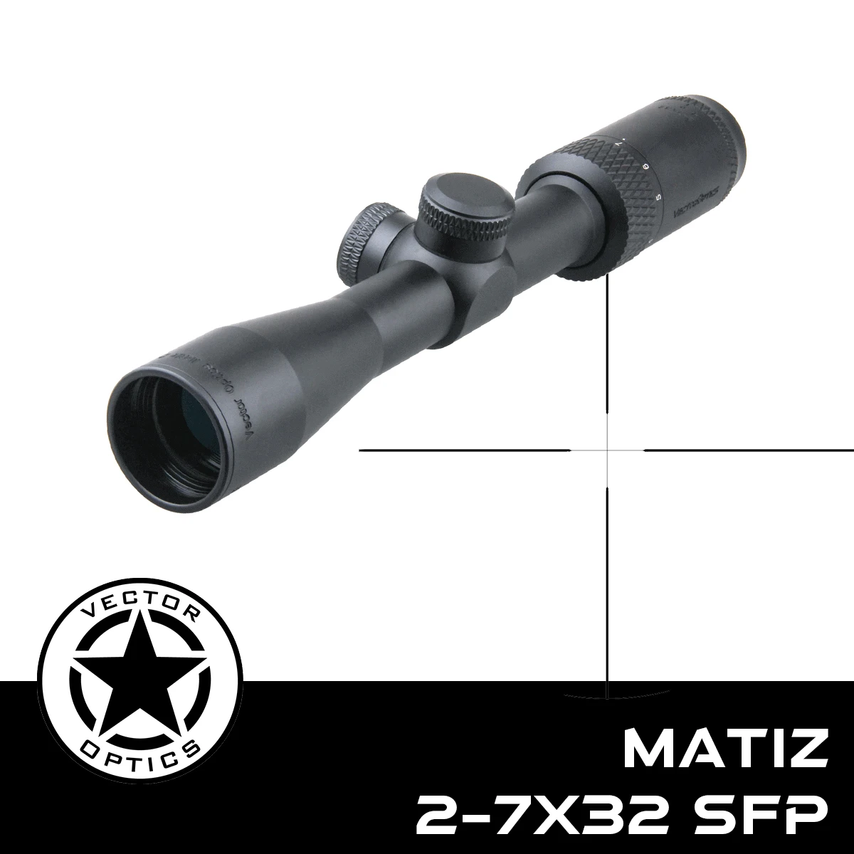 Vector Optics Matiz 2-7x32 SFP Riflescope | Alivio de ojos largo 4,2 pulgadas | Lente FMC y 30/30 Dúplex | Tubo de 1 pulgada y 25,4 mm | Para cazador - imagen 2