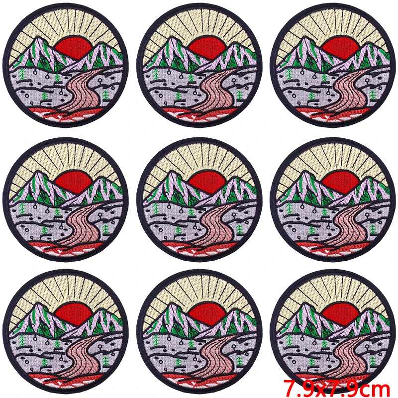 Parches para planchar en la ropa al aire libre, lote de 10 unidades, DIY, Fusible, costura - imagen 2