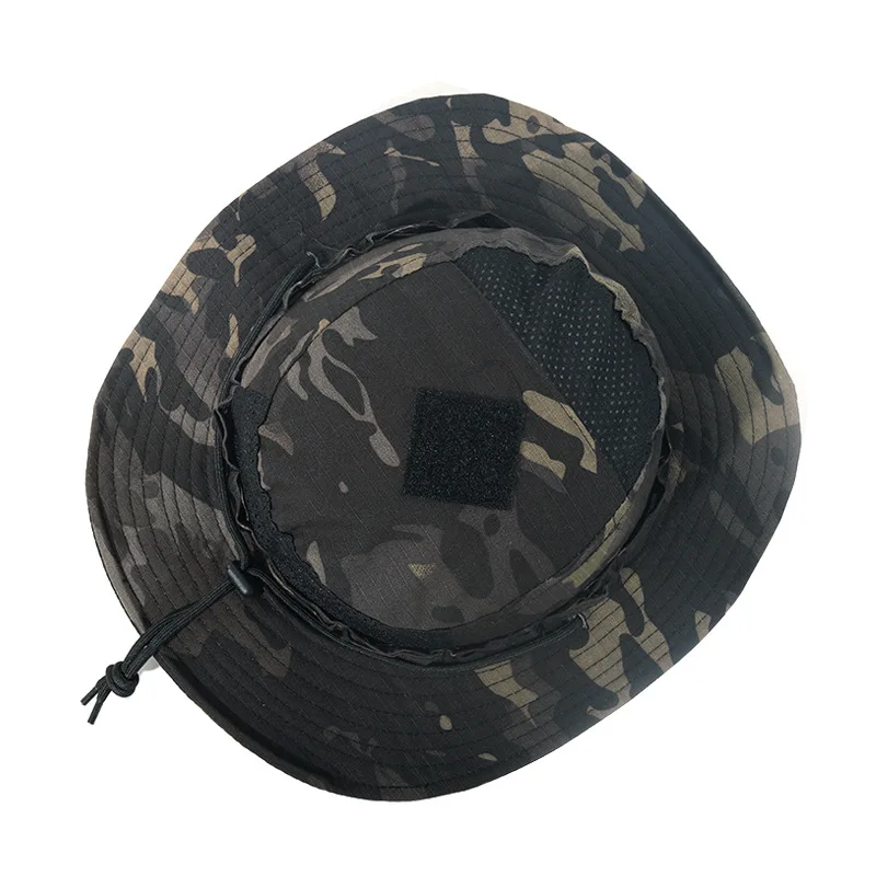 Boonie-Sombrero táctico de malla de camuflaje, gorra de combate Multicam para deportes al aire libre, entrenamiento, pesca, senderismo, Camping y caza, 2,0 - imagen 4