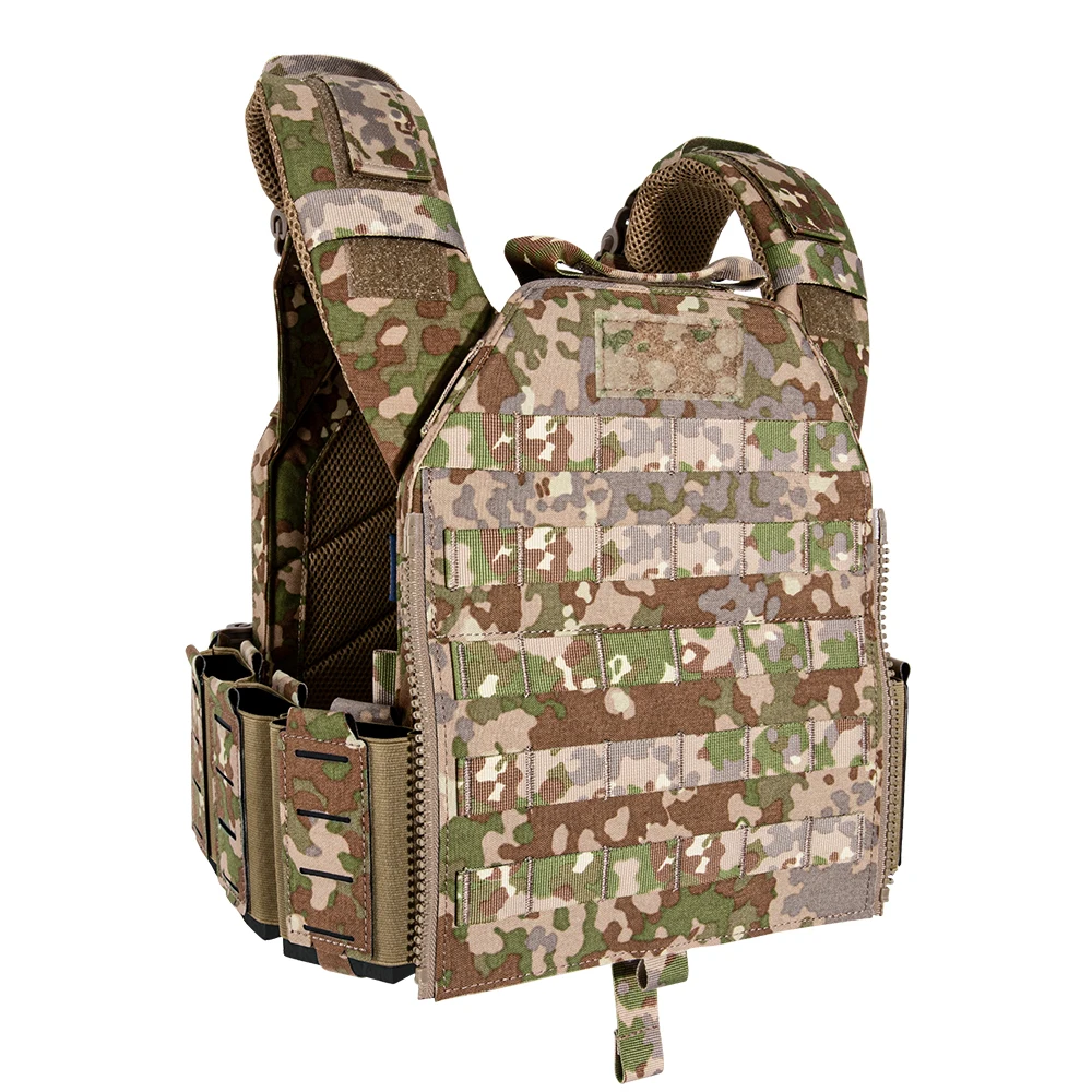 Chaleco táctico de camuflaje Durban para todo terreno, airsoft, liberación rápida, portador de placa Molle, hebilla, placa de asalto, chaleco de caza y paintball - imagen 3