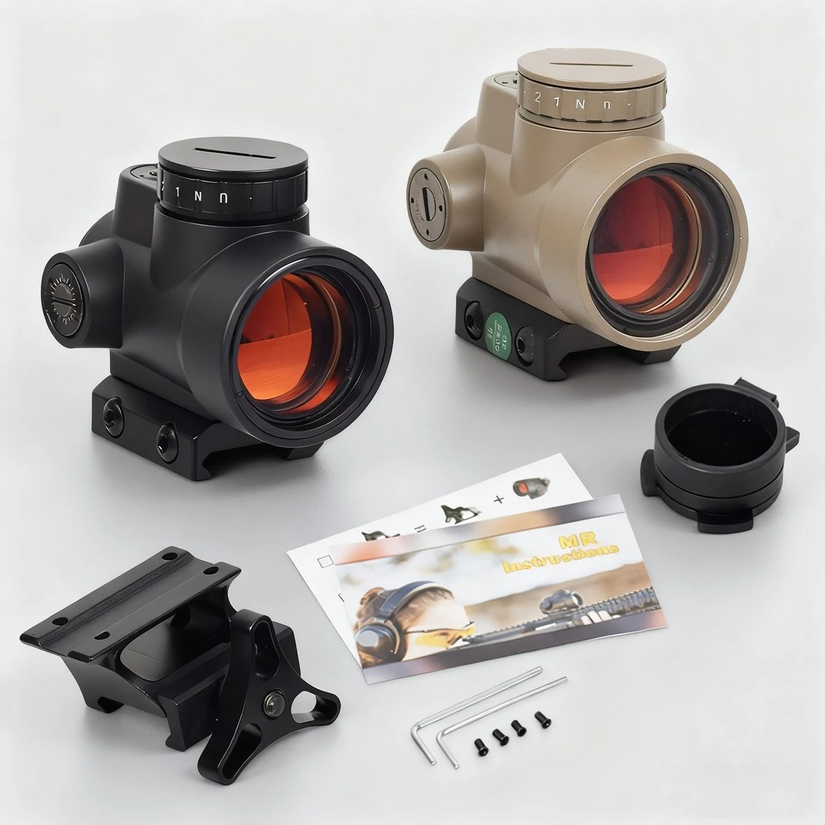 Airsoft MR 2MOA holográfico RM Red Dot mira telescópica caza equipo de francotirador iluminado para mira telescópica táctica ar15 de 20mm