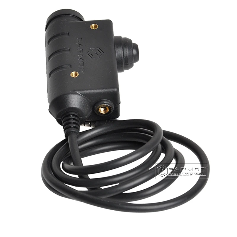 EARMOR M52 adaptador militar PTT, auriculares tácticos PTT Kenwood Midland, botón de dedo extendido, Combos, equipo táctico de caza - imagen 5
