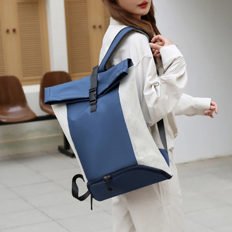 Mochila ligera de gimnasio para hombre y mujer, bolsa grande de bolsillo para zapatos, deportes al aire libre, baloncesto, entrenamiento, viaje - imagen 3