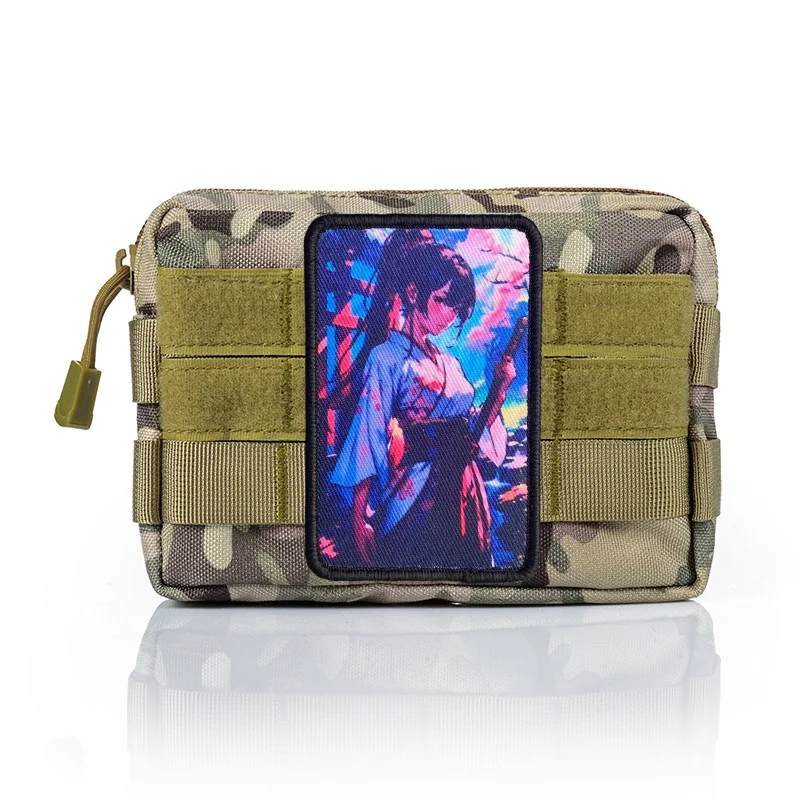 Parche de chica samurái, insignia de moral táctica, gancho y bucle estampado, mochila militar, ropa, pegatina decorativa, brazalete - imagen 5