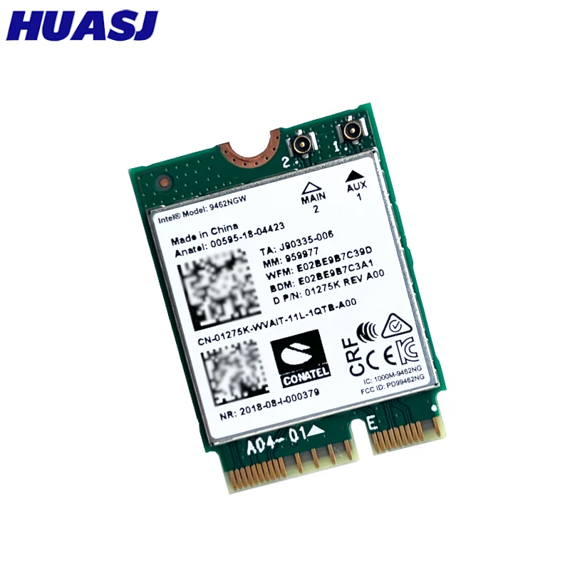 Adaptador de tarjeta Wifi de doble banda AC inalámbrico para 9462NGW CNVI NGFF M.2 Key E con antenas Bluetooth 5,0 para sistemas Win10 - imagen 2