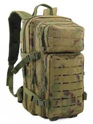 Mochila táctica de gran capacidad con tejido ripstop y camuflaje
