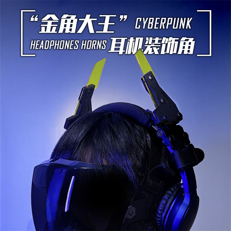 1 par de auriculares de estilo funcional, accesorios decorativos, bocina, artesanía táctica, Cosplay, tocado Mecha - imagen 2