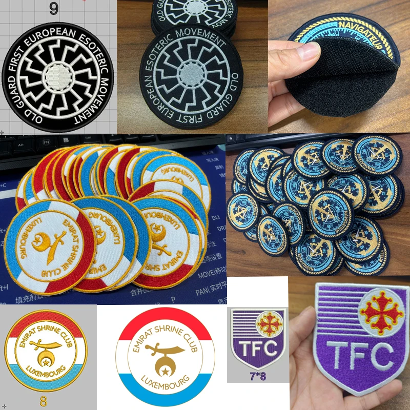 Prajna Parche bordado logotipo personalizable con velcro - imagen 5