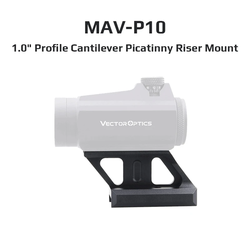 Vector Optics Maverick Montura elevadora visor punto rojo Picatinny
