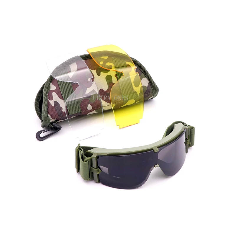 Gafas tácticas de tiro Airsoft, gafas a prueba de viento, antiniebla, senderismo al aire libre, Montañismo - imagen 5