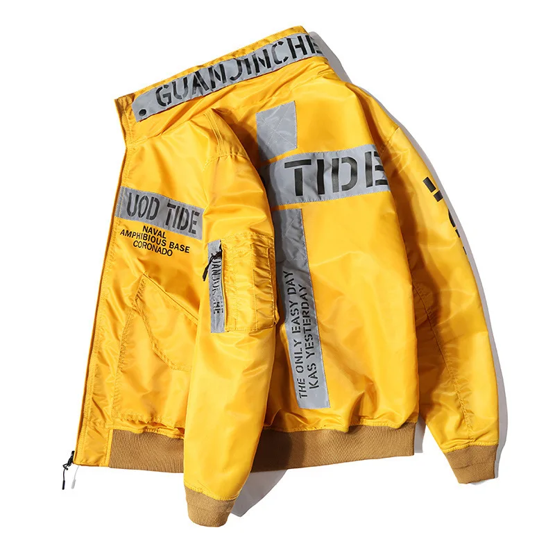 Chaqueta Bomber militar para hombre, cazadora de piloto con múltiples bolsillos, chaquetas de carga de combate de la Fuerza Aérea masculina, primavera y otoño, 3XL - imagen 2