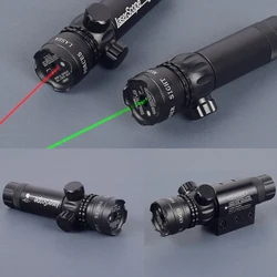 Mira láser verde táctica y puntero rojo compatible con Picatinny