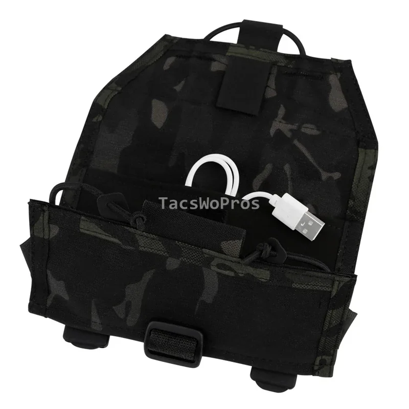 Bolsa de teléfono móvil al aire libre, bolso táctico Molle portátil, soporte para teléfono, chaleco, placa, Panel frontal, senderismo, caza, bolsas de cintura - imagen 4