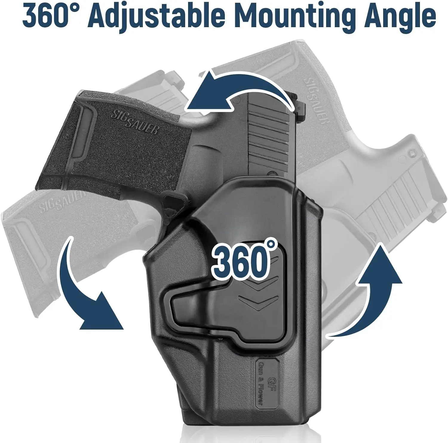 Sig Sauer P365 funda táctica MOLLE con retención ajustable mano derecha - imagen 5