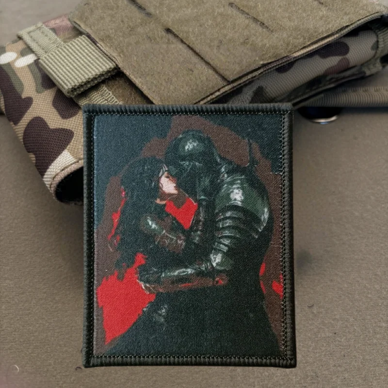 Parche con estampado de Chevron de caballero y niña, chaleco táctico con gancho y bucle, insignia de moral, mochila, pegatina decorativa, parches para brazalete para ropa - imagen 4