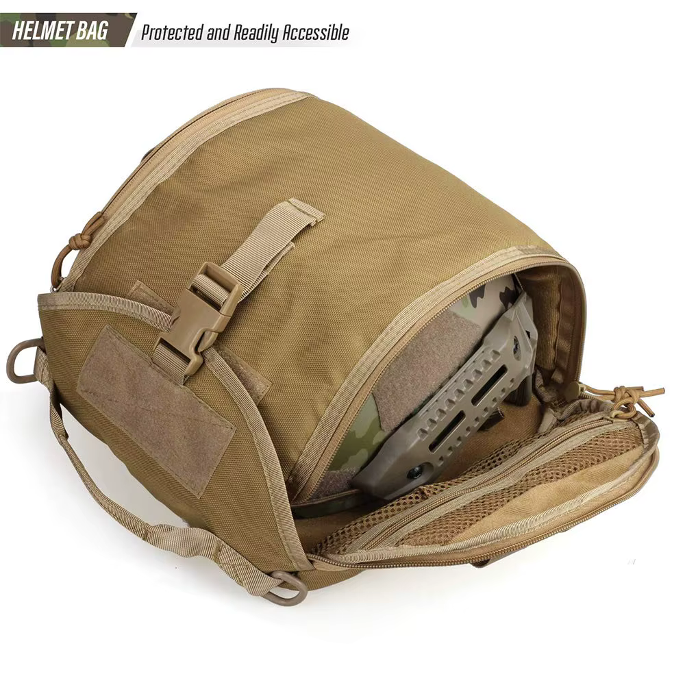 Funda portacascos táctica MOLLE – Transporte militar multiusos - imagen 3