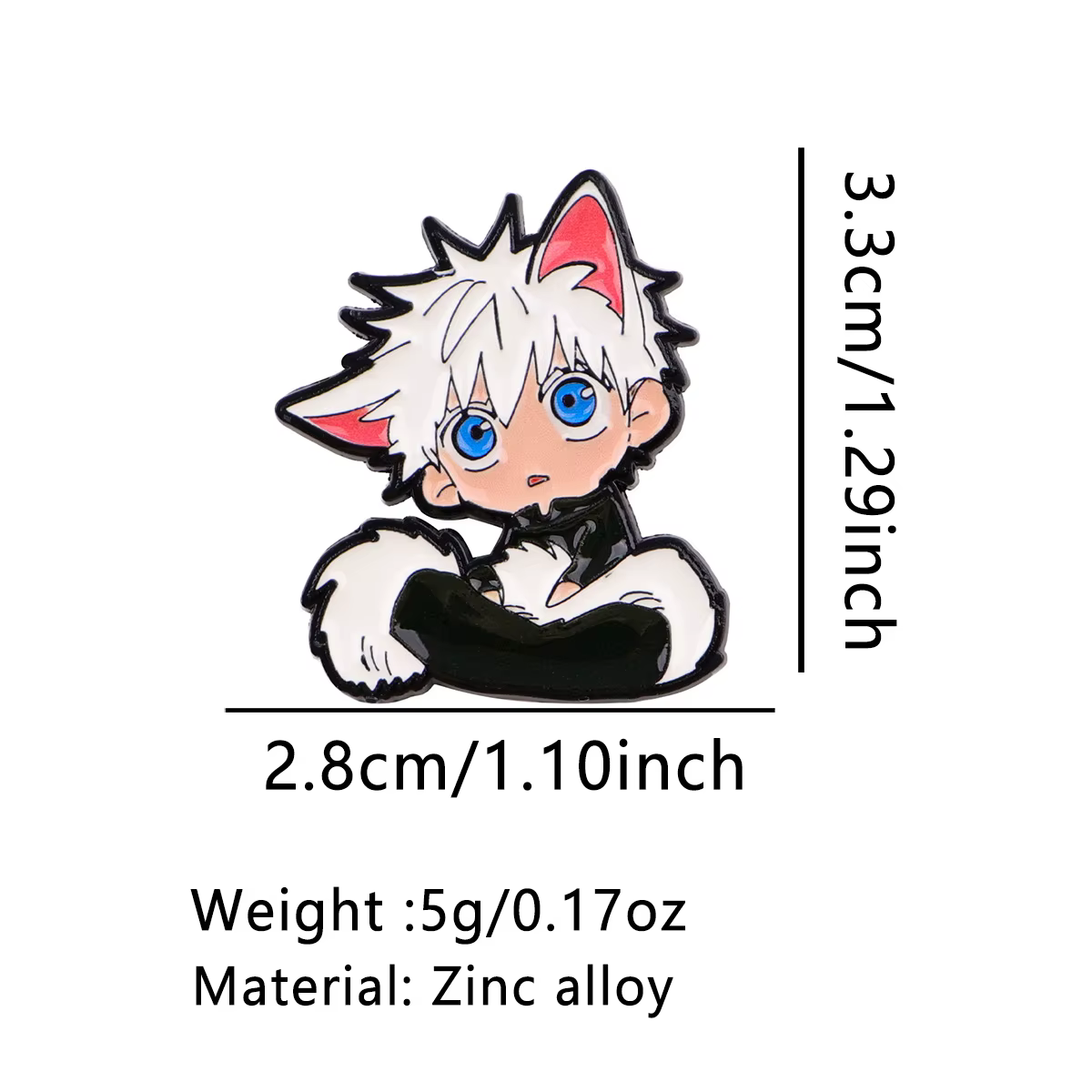 Pin metálico esmaltado gato – Broche para mochila, chaqueta o sombrero - imagen 5
