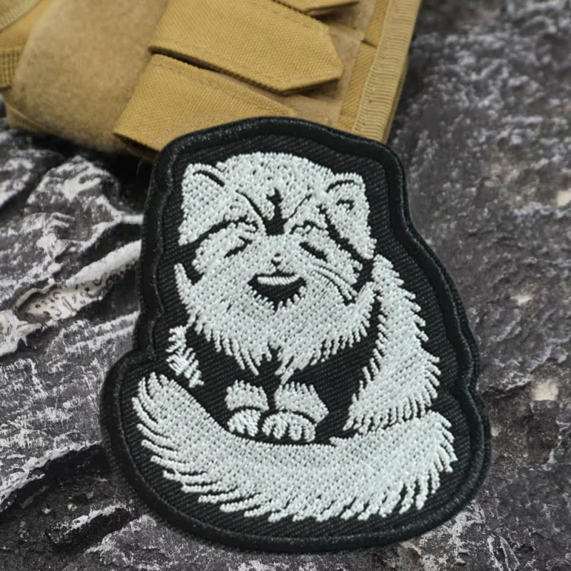 Parche bordado de gato Animal, chaleco táctico, sombreros con gancho y bucle, insignia de moral, mochila, pegatinas decorativas, parches para brazalete para ropa - imagen 5