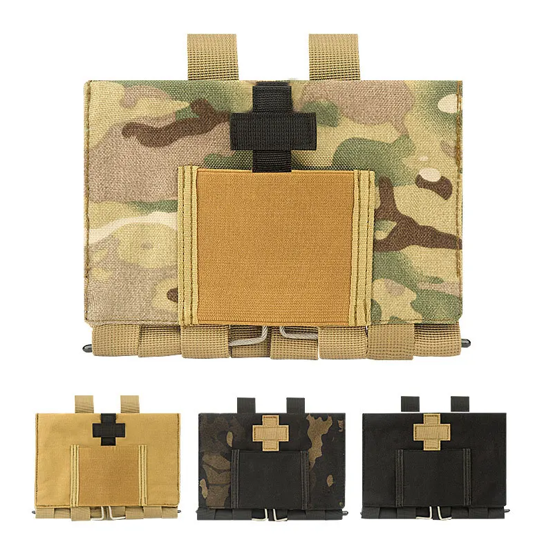 Botiquín táctico de primeros auxilios para exteriores, bolsa de almacenamiento médico MOLLE 1000D, bolsa médica rápida para acampar y montañismo, equipo de senderismo AVA167 - imagen 2