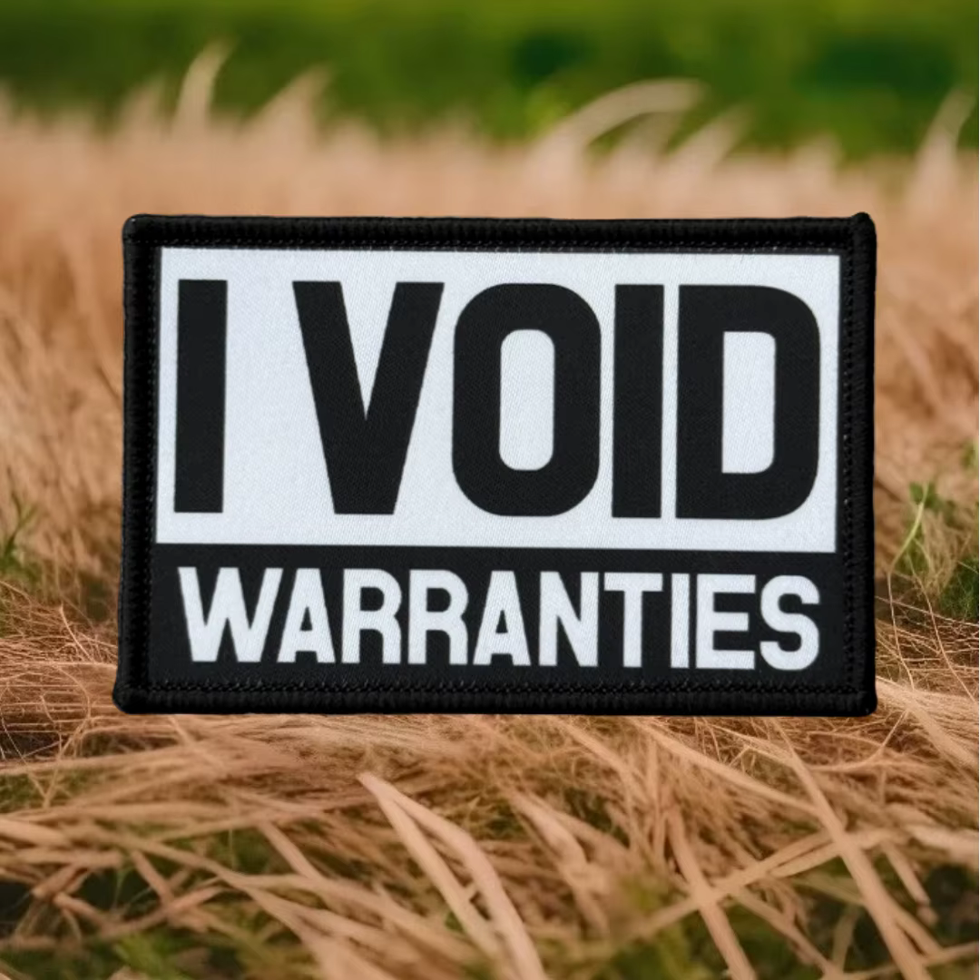 Parche táctico moral I Void Warranties – Velcro para mochila y ropa - imagen 4