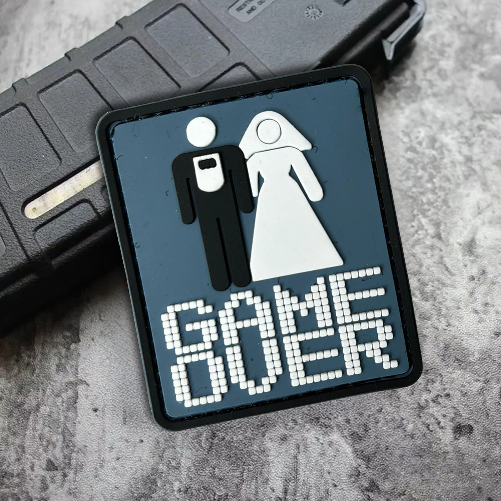 Parche táctico de juego sobre parches divertidos de Paintball, parches de gancho y bucle de PVC, insignia de moral Airsoft, brazalete del ejército militar, pegatinas para mochila - imagen 2