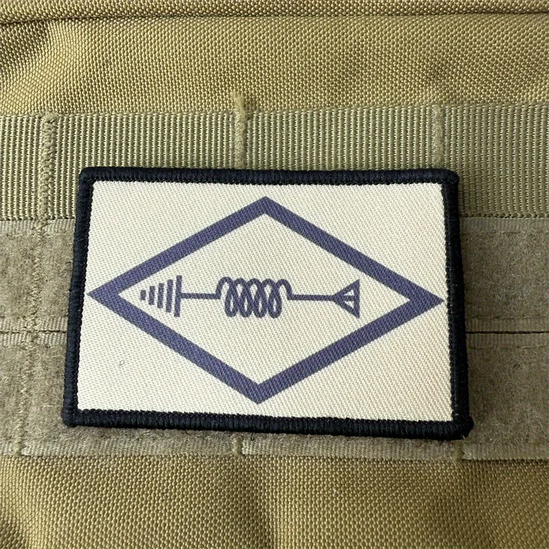 Parche táctico para operador de amador de Radio, brazalete militar impreso, pegatinas para mochila con gancho y bucle - imagen 5