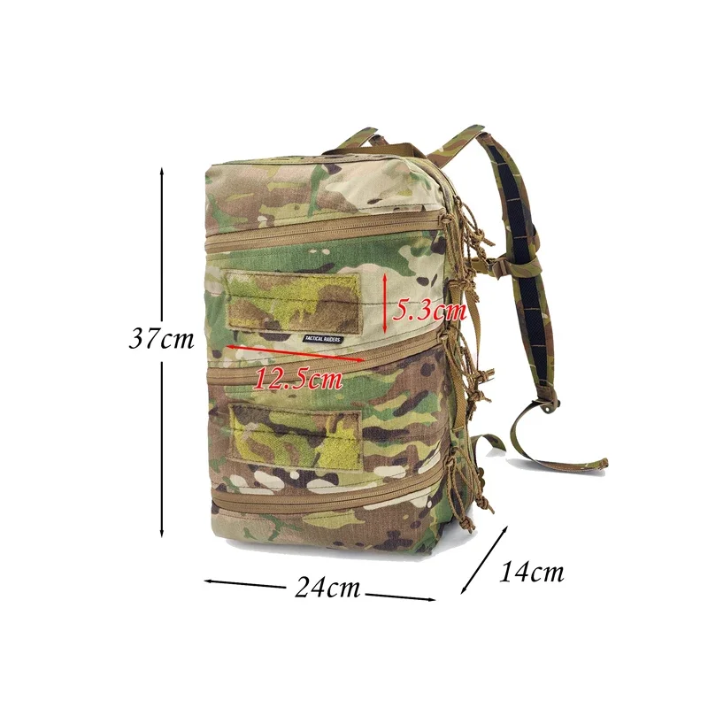 Mochila estilo Airsoft SS, kit médico EDC de asalto táctico, bolsa para caza al aire libre, almacenamiento de supervivencia para ir al trabajo, bolsa Molle 500D - imagen 4