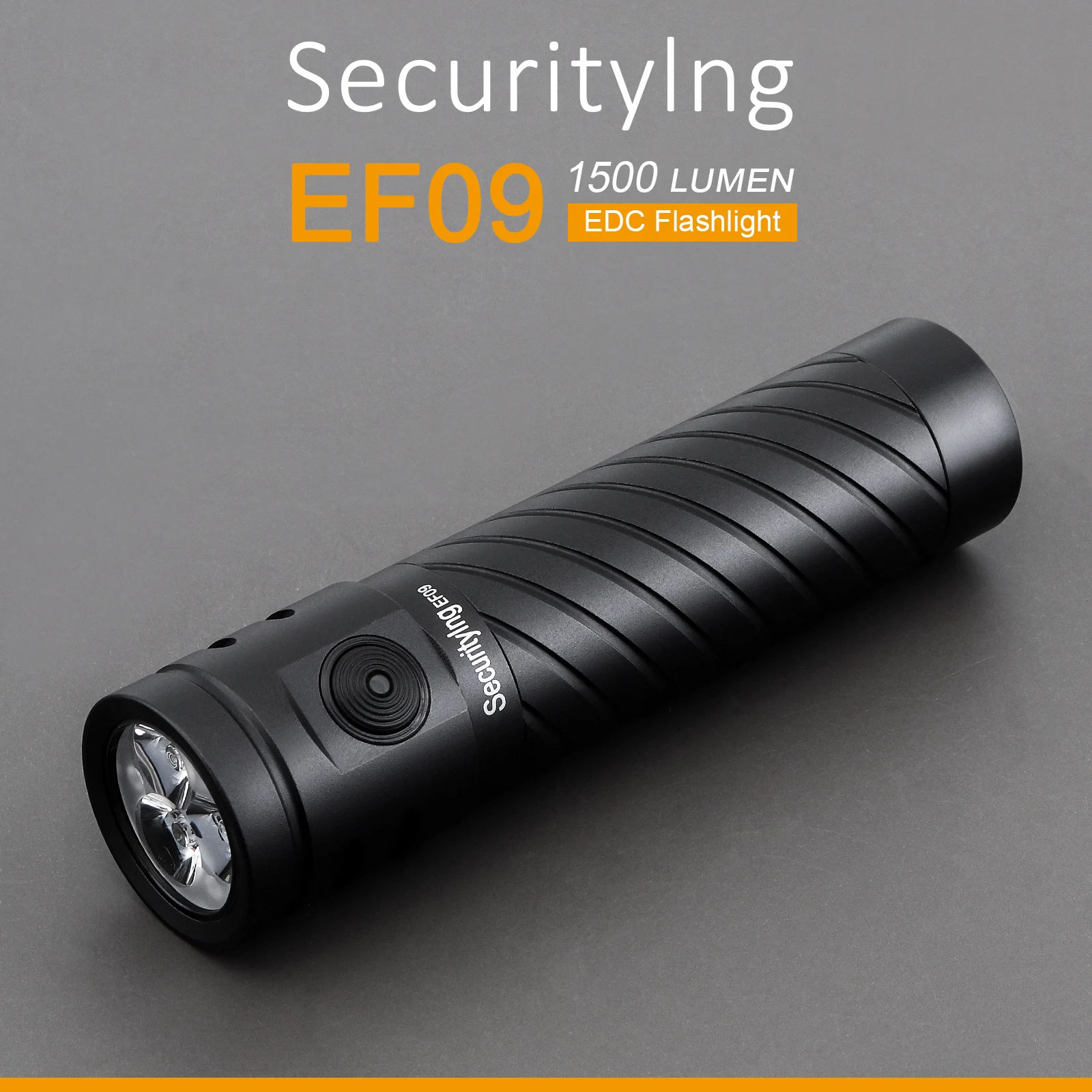 Secuitying-linterna EDC recargable EF09 IP65, luz LED para exteriores, Camping/caminata nocturna con indicador de potencia - imagen 5