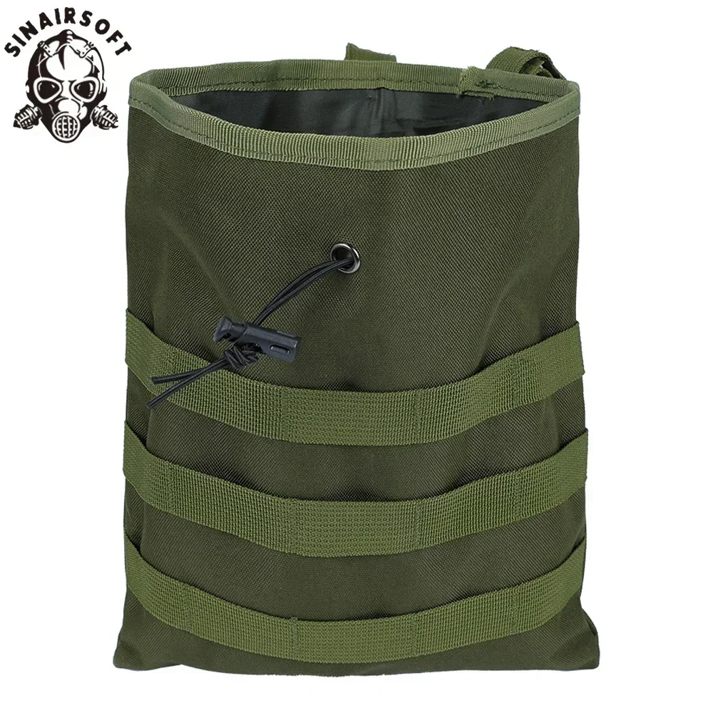 SINAIRSOFT-bolsa de basura MOLLE enrollable, bolsa de recuperación de revistas tácticas, bolsa de reciclaje Mag con cordón para exteriores, equipo de caza Airsoft - imagen 2