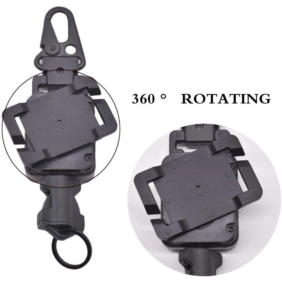 Clip retráctil multifunción, equipo de seguridad antipérdida, accesorio de escalada táctica, policarbonato de nailon - imagen 5