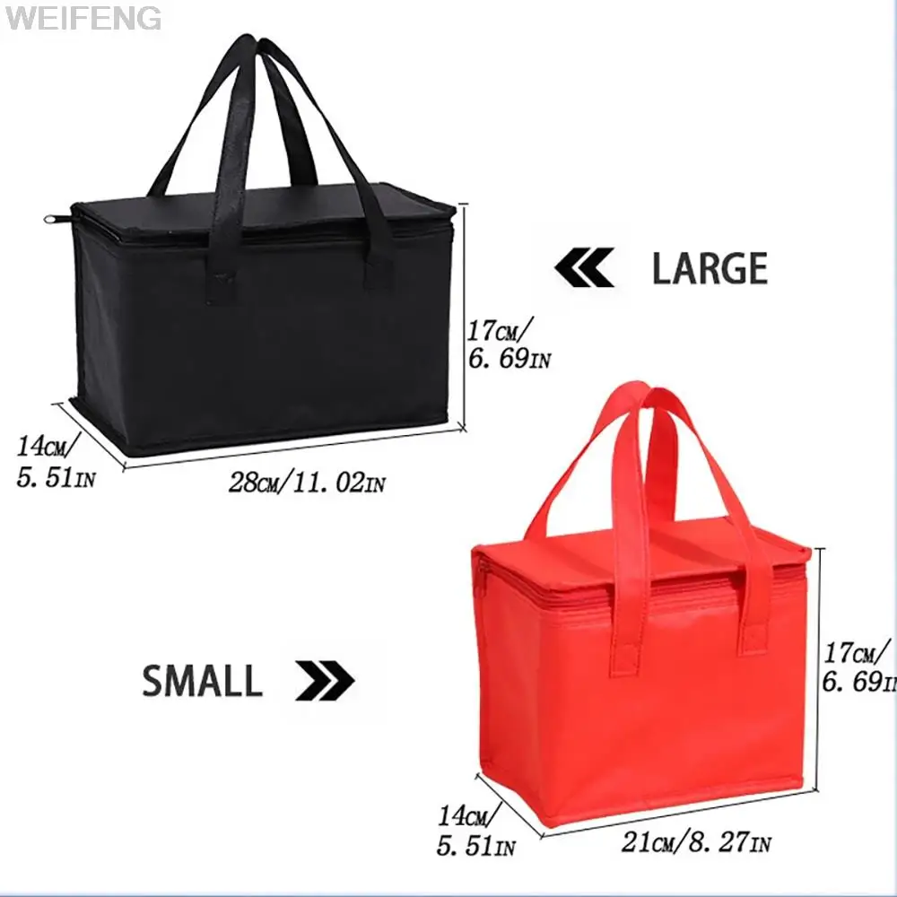 Bolsa de Picnic con aislamiento térmico para exteriores, enfriador portátil, bolsa Bento para bebidas, paquete con cremallera para barbacoa, almacenamiento de suministros de Picnic - imagen 5