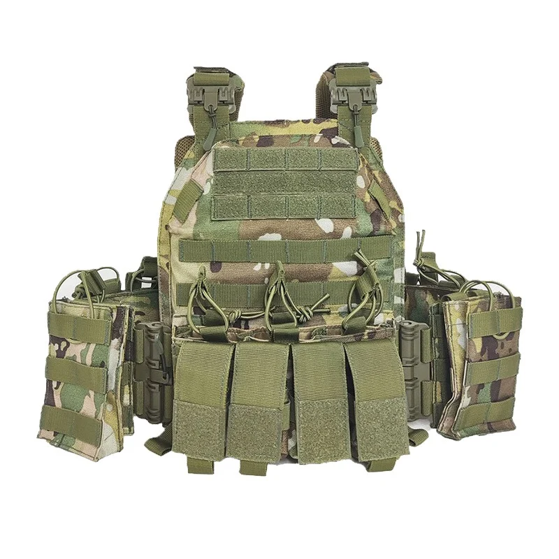 Chaleco táctico de liberación rápida para exteriores, traje de camuflaje, traje de entrenamiento físico, colgante en el pecho - imagen 4