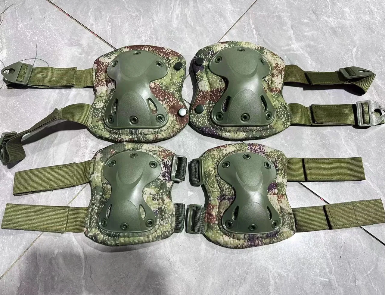 Rodillera táctica Cs, conjunto de cuatro piezas para entrenamiento al aire libre, mejora la conducción