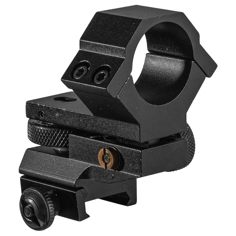FIRE WOLF-anillo de 25,4mm, clavos dobles de perfil bajo, elevación de viento ajustable, montaje de alcance para Rifle, abrazaderas para linterna, soporte de caza - imagen 3