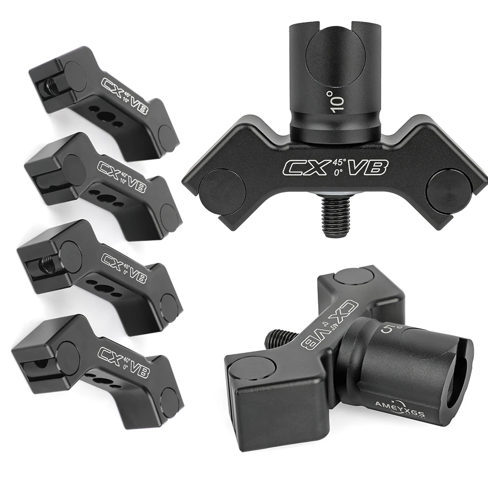 Tiro con arco Barra en V de doble cara 40 °   45 °   Desconexión rápida 0 °   5 °   8 °   10 °   Barra de equilibrio de arco recurvo de aluminio, tiro al objetivo, accesorios de caza