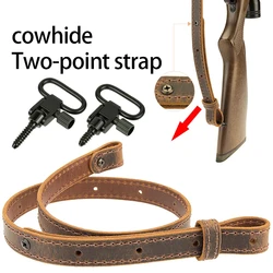 Correa de cuero para hombro rifles AK y AR-15 ajustable táctica
