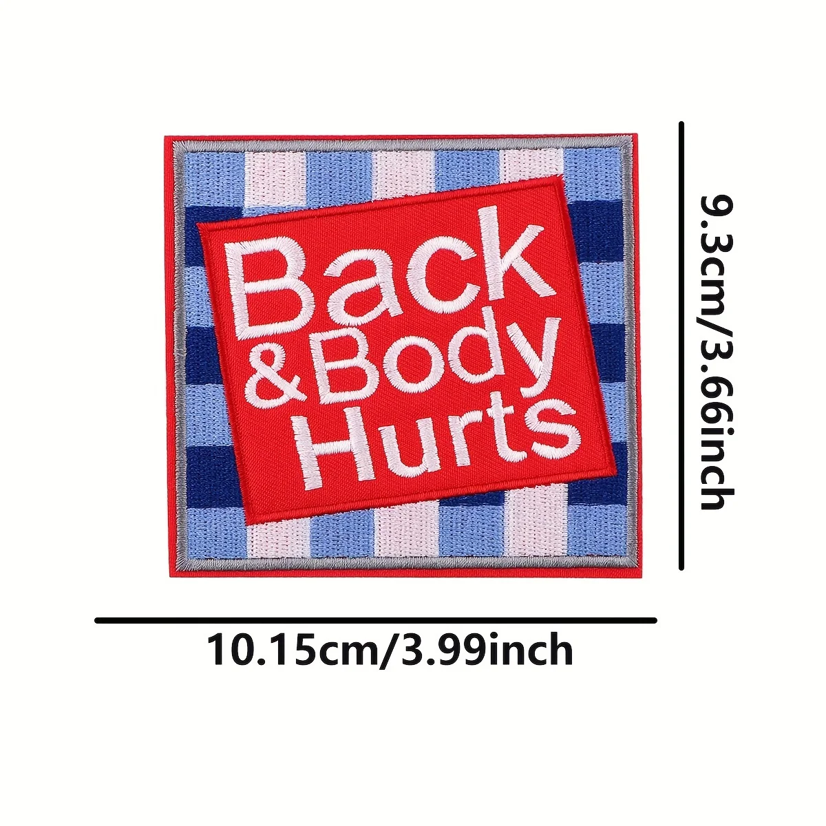 Parche bordado para planchar con meme divertido, insignia adhesiva rota para costura de pantalones vaqueros, mochila, bolso y ropa DIY - imagen 5