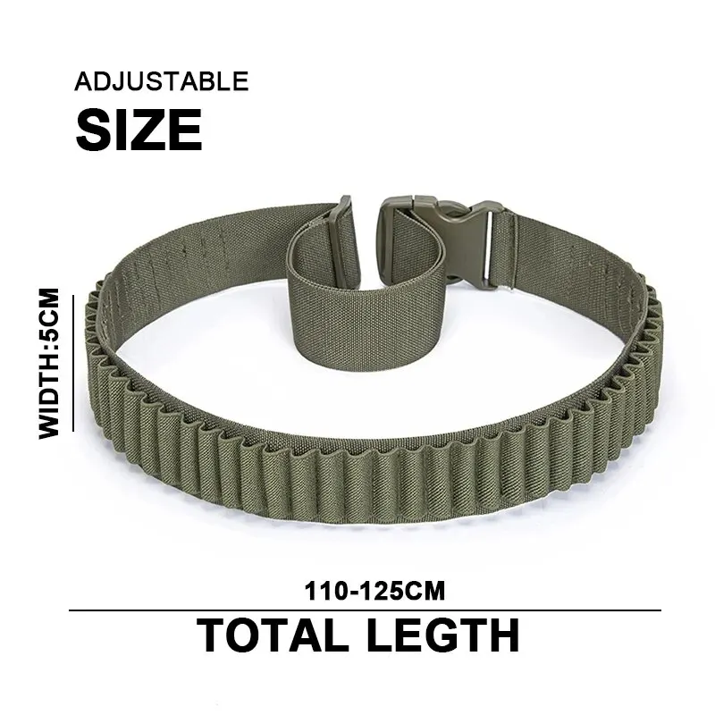 Bandolera de cartucho de bala para Rifle de 50 cartuchos, cinturón de munición 556, soporte de carcasa, caza, tiro deportivo para 308 Cal. 30-06.762 AK - imagen 3