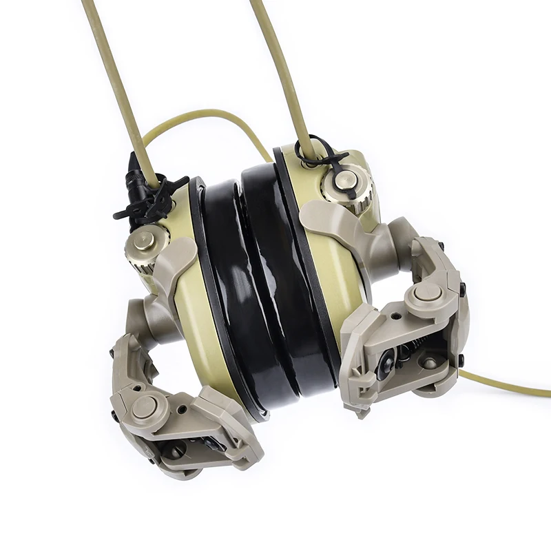 WADSN auriculares tácticos colgantes compatibles con casco y auriculares de amplificador rápido, accesorios para deportes de caza al aire libre - imagen 4