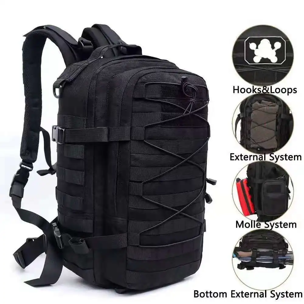 Mochila táctica Molle, bolsa impermeable para senderismo, Camping y caza al aire libre - imagen 3