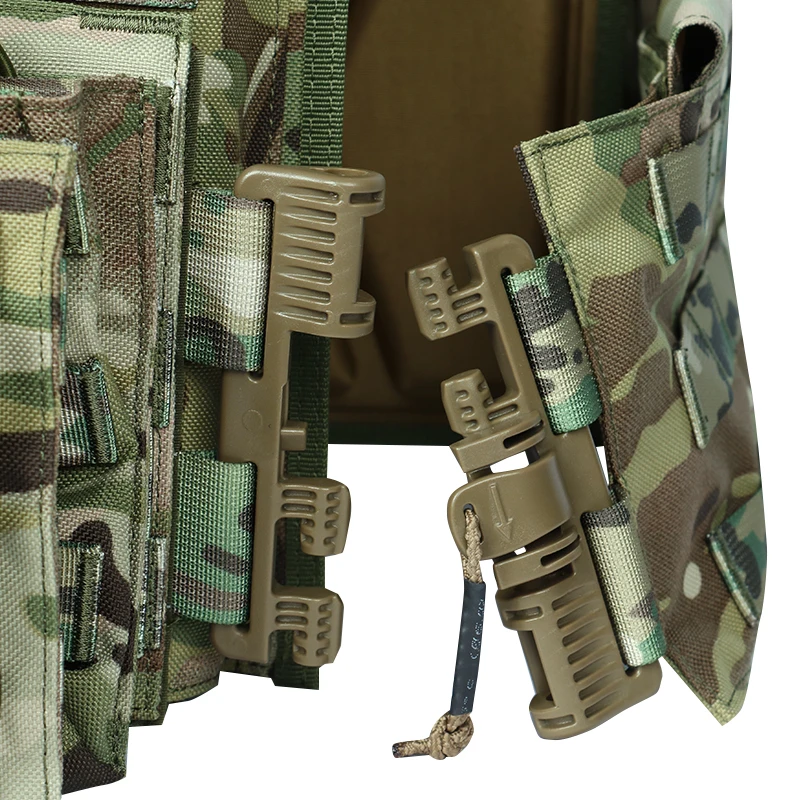 Chaleco táctico Molle de camuflaje, equipo táctico de protección Personal, portador de placa balística, chaleco táctico, chaleco de armadura de liberación rápida - imagen 5