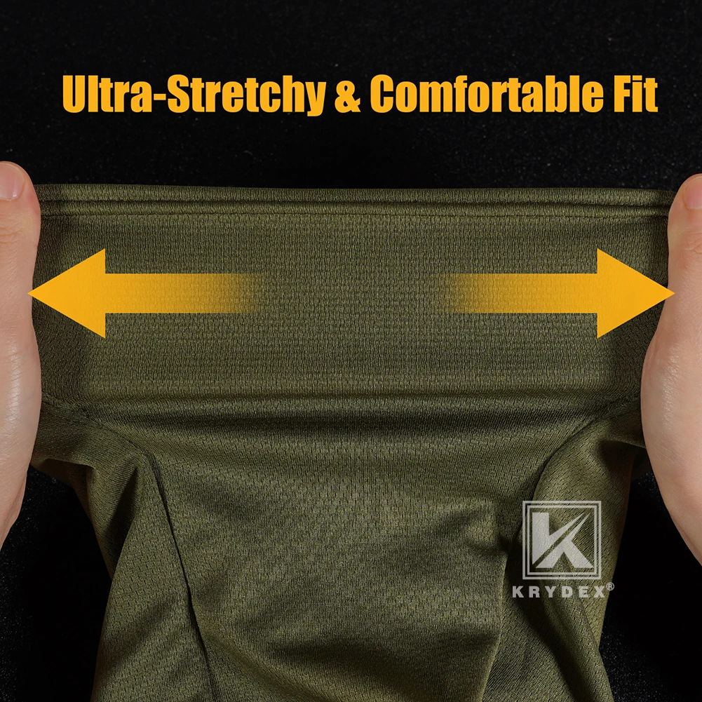 KRYDEX Mascarilla táctica Pasamontañas Camuflaje Envoltura para la cabeza completa Polaina para el cuello de secado rápido Capucha de protección UV para ciclismo, senderismo - imagen 3