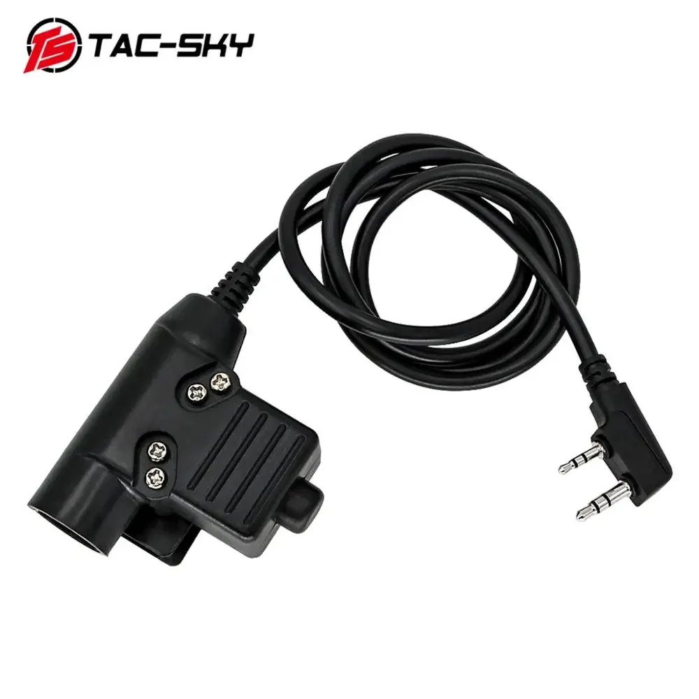 TAC-SKY PTT U94 PTT versión mejorada del nuevo enchufe táctico PTT U94 auriculares tácticos militares adaptador de walkie-talkie Ptt U94 - imagen 3