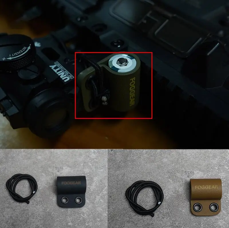 Caja de almacenamiento de batería hecha a mano con punto rojo holográfico kydex táctico