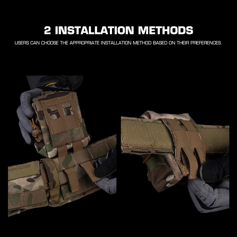 Bolsa de granada multiusos estilo camuflaje, bolsa Singel Molle Frag, chaleco táctico, bolsa de almacenamiento Molle, accesorios de caza al aire libre - imagen 4